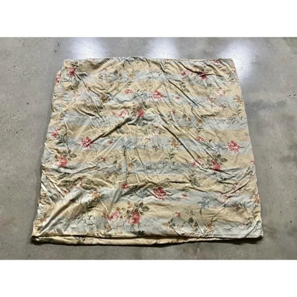 Ralph Lauren Highfields‎ Floral Stripe Duvet Cotton Sateen Vintage VGUC